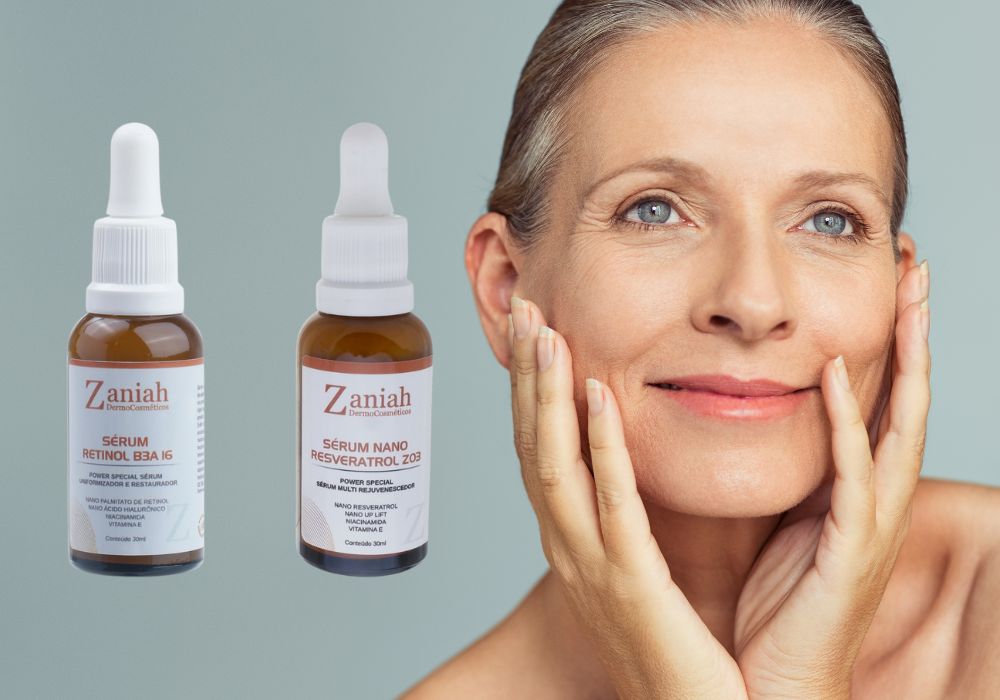 Kit Antissinais Zaniah Z27 Sérum Retinol B3A & Sérum Nano Resveratrol